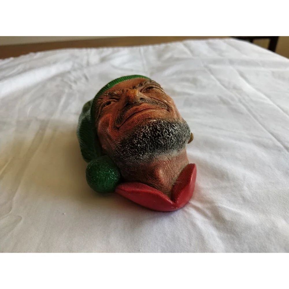 Vintage Chalkware Plaster Head Corsican Fisherman Sailor French 5.5